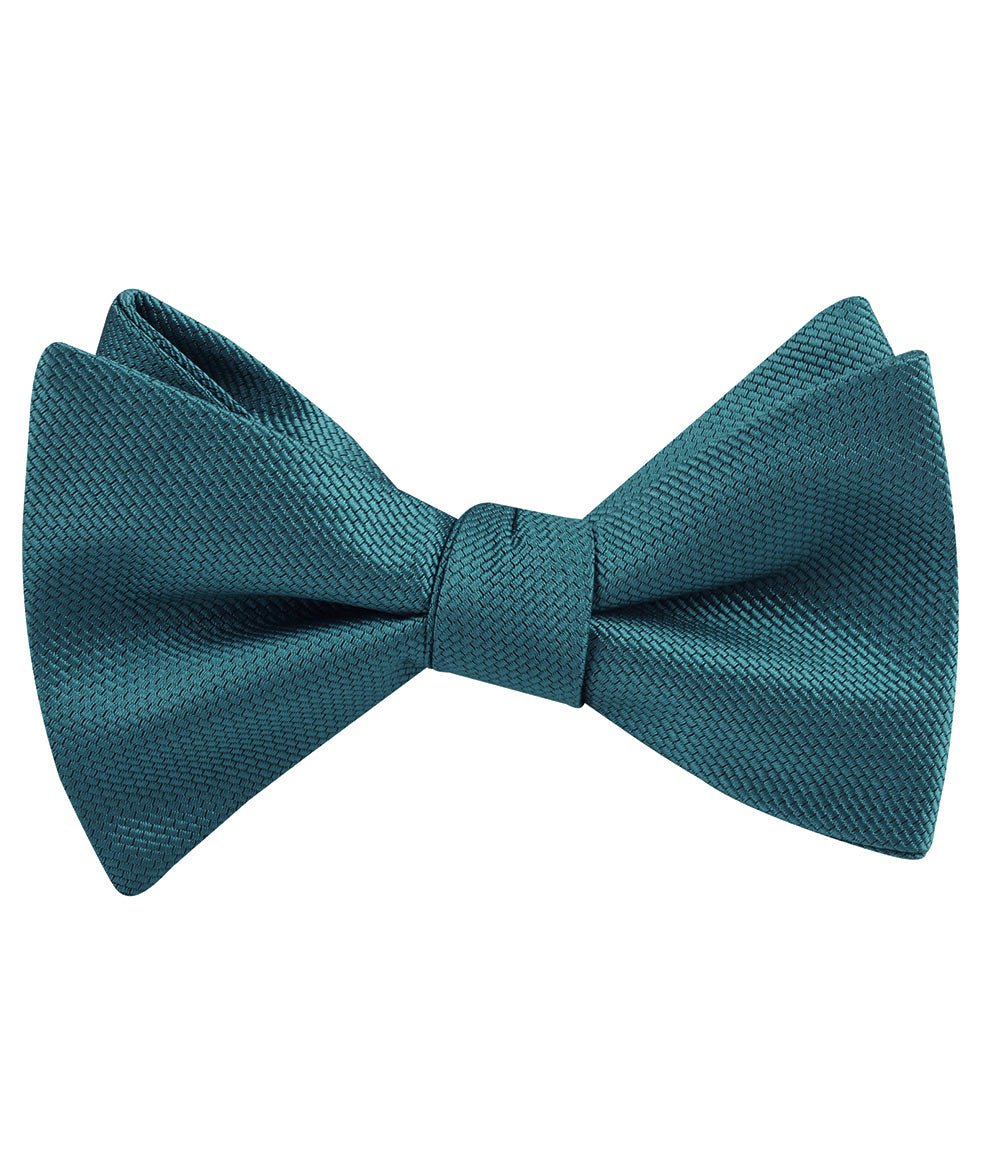 Oasis Blue Weave Self Tied Bow Tie