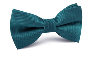 Oasis Blue Weave Bow Tie