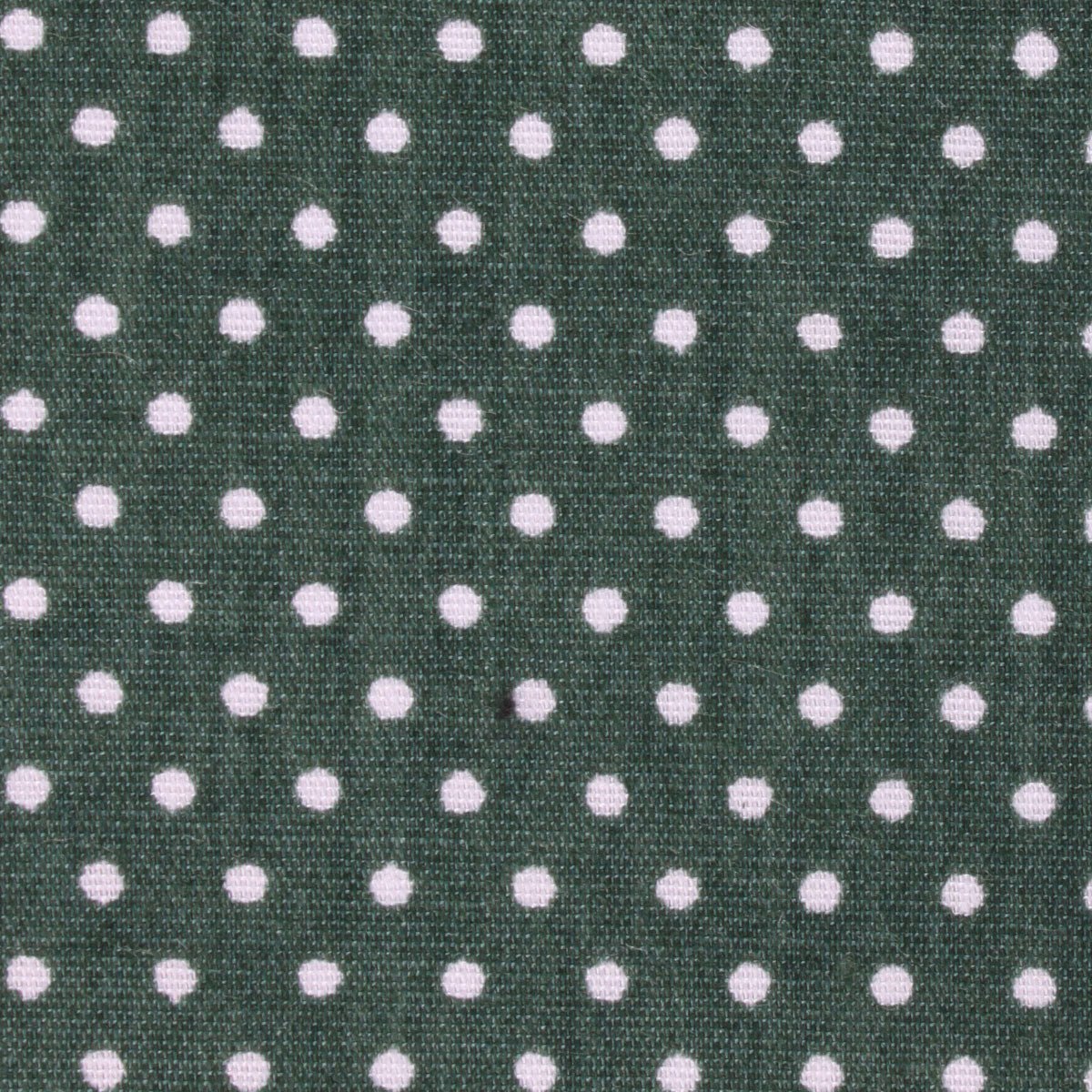 Olive Green Polka Dot Cotton Fabric Pocket Square