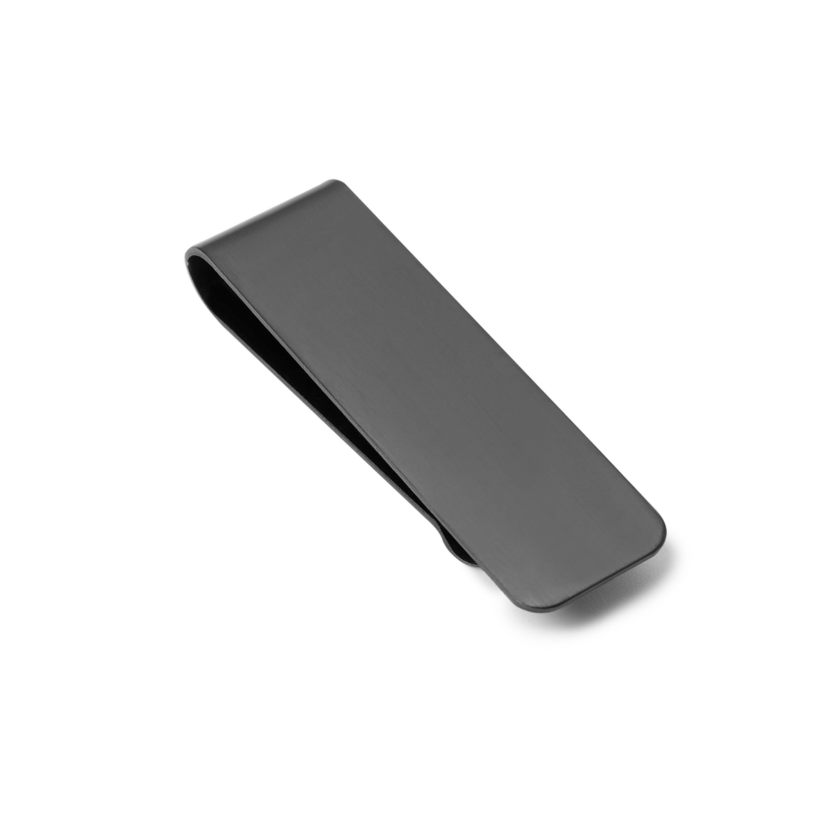 Onyx Black Minimalist Money Clip