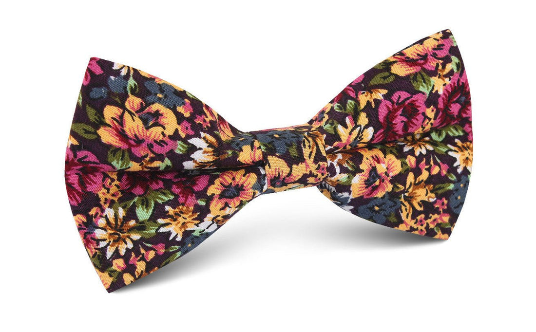 Orange Flowering Maple Bow Tie