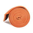 Orange Tangerine Satin Necktie Side Roll