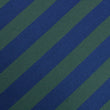 Oxford Blue & Dark Green Striped Kids Bow Tie Fabric