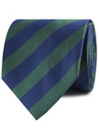 Oxford Blue & Dark Green Striped Neckties