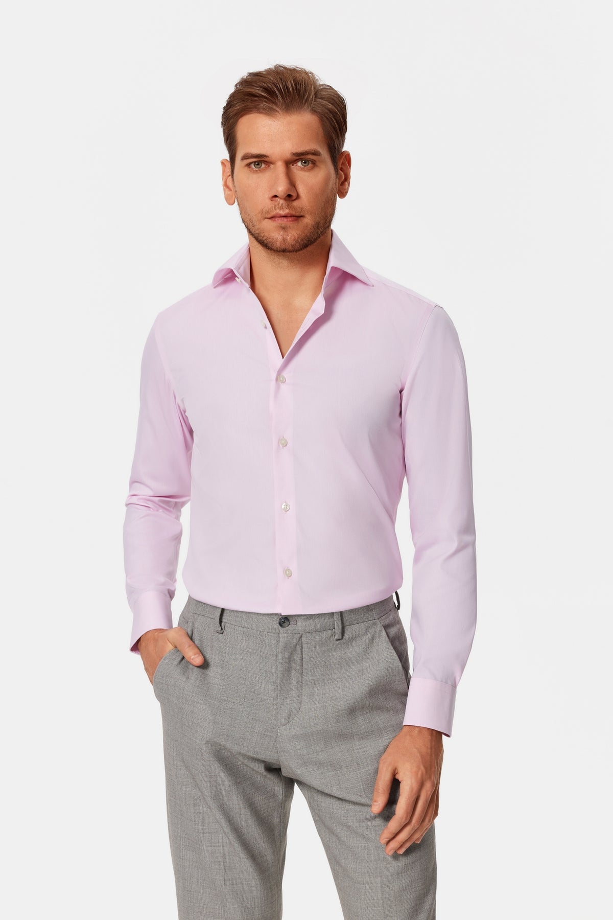 Pacelli Pink Oxford Easy Care Shirt