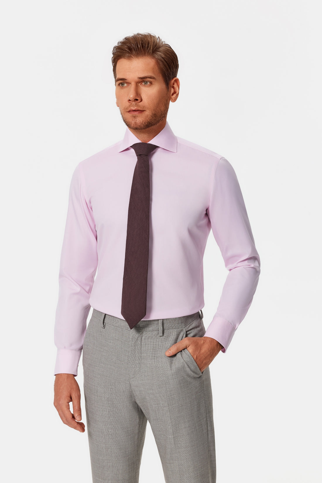 Pacelli Pink Oxford Easy Care Shirt