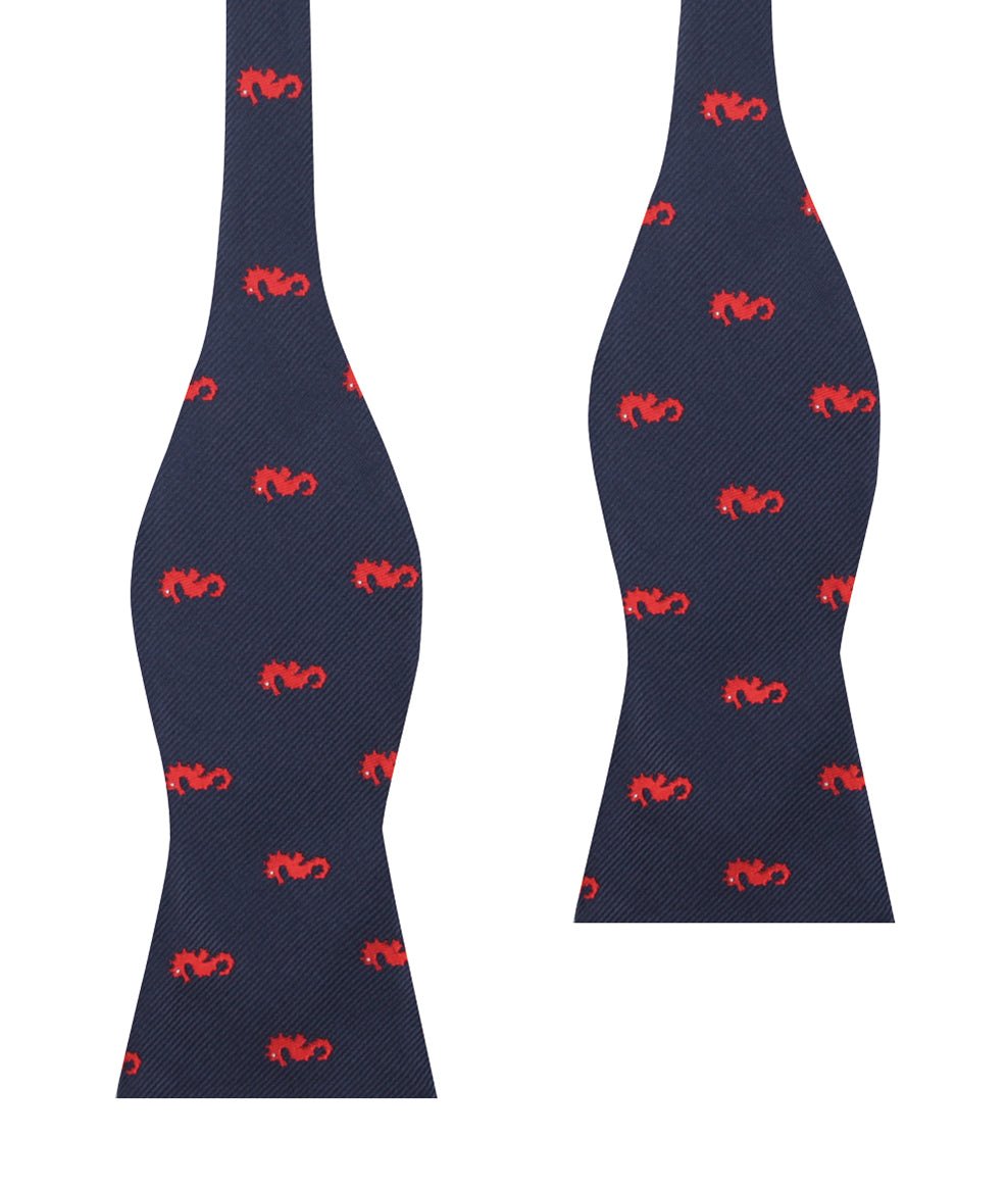 Pacific Seahorse Self Bow Tie