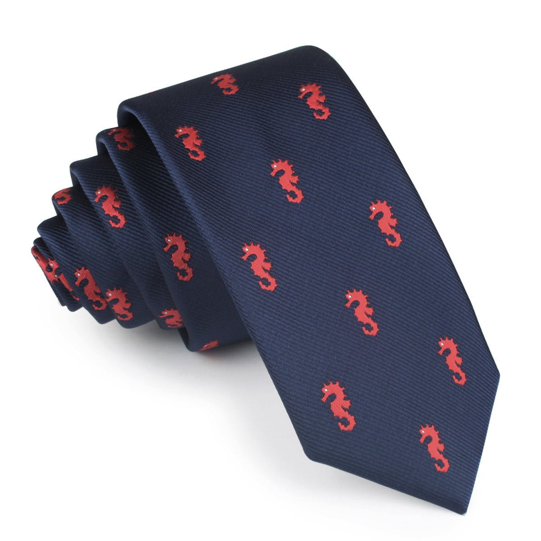 Pacific Seahorse Skinny Tie