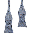 Paisley Blue Bow Tie Untied X107 OTAA