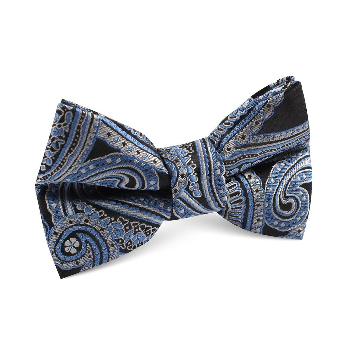 Paisley Blue Kids Bow Tie