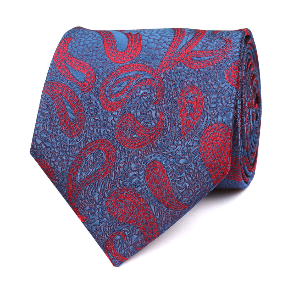 Paisley Purple Tie Front View