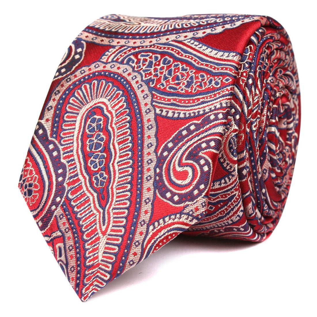 Paisley Red - Skinny Tie OTAA roll