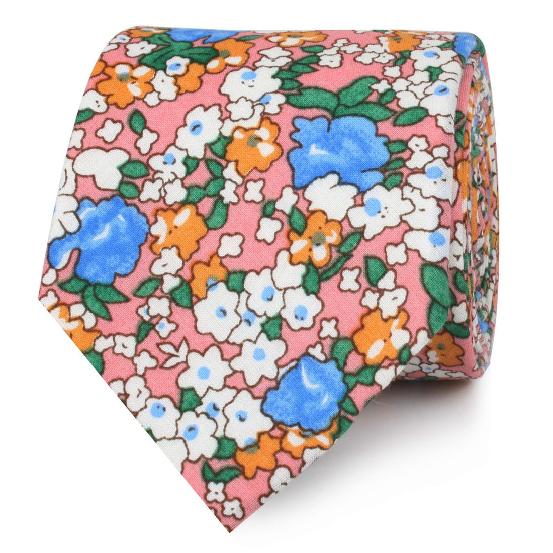 Panama Pink Floral Skinny Ties