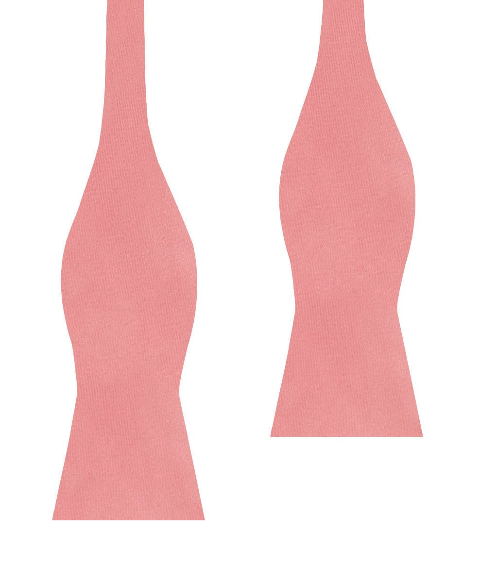 Parfait Coral Satin Self Bow Tie