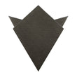 Paros Charcoal Linen Pocket Square