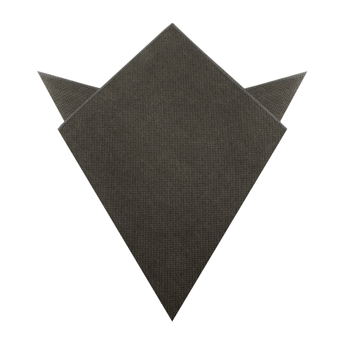 Paros Charcoal Linen Pocket Square