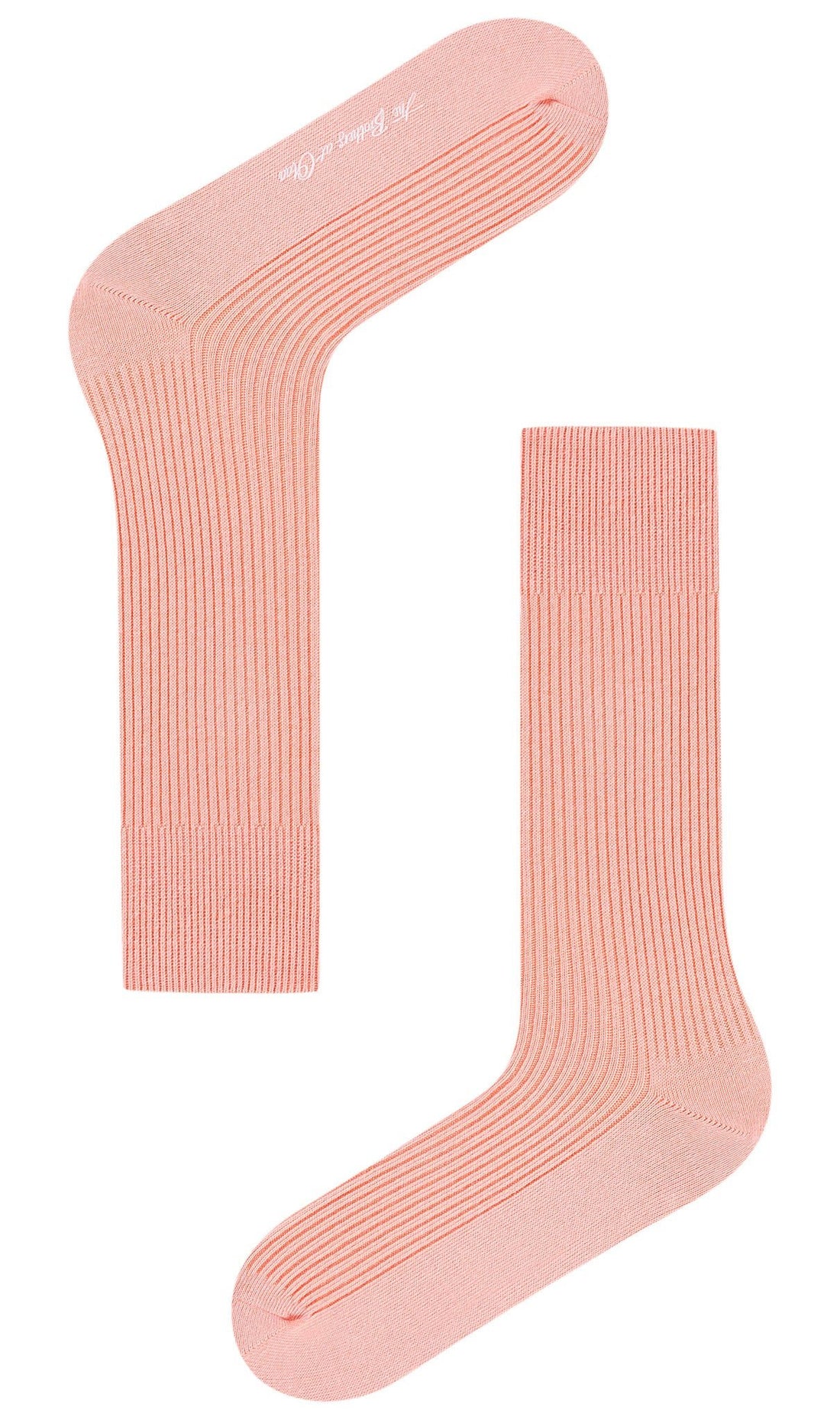 Peach Ribbed Socks