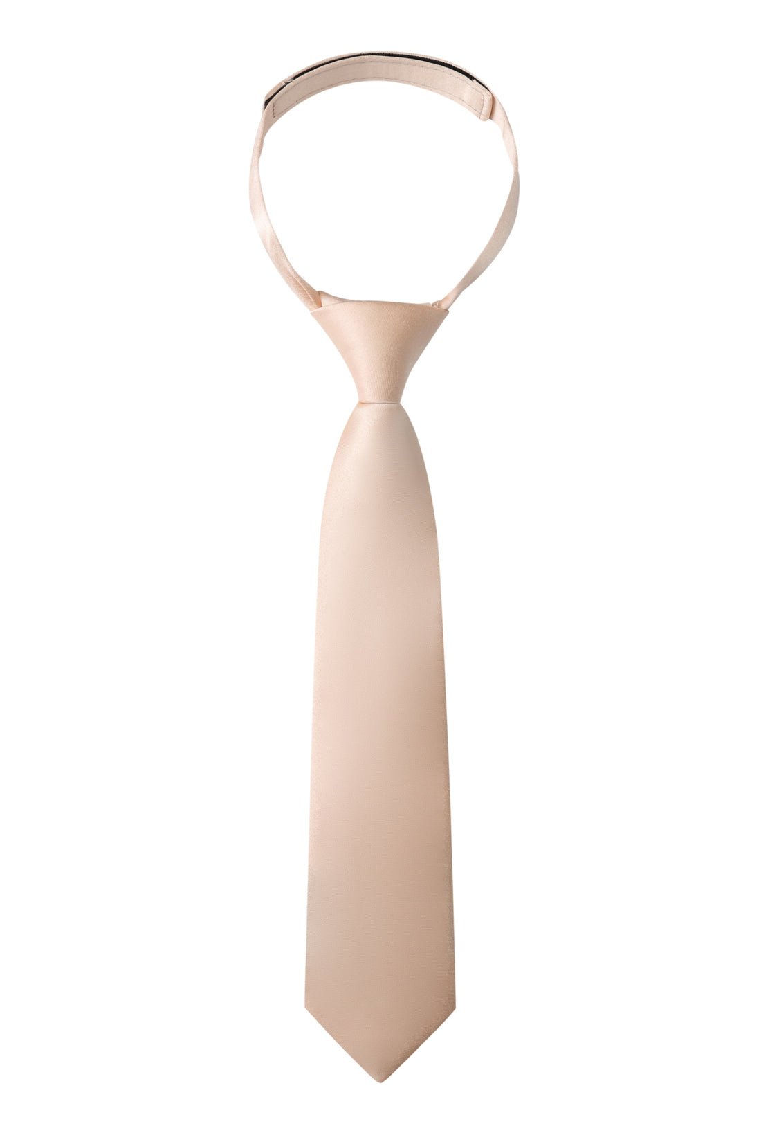 Peach Satin Kids Necktie