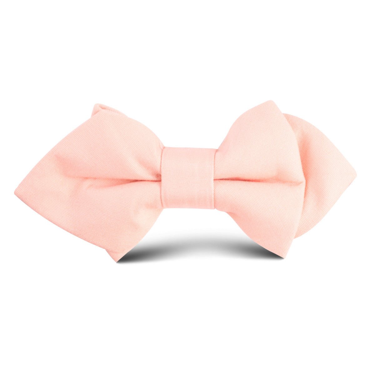 Peach Cotton Kids Diamond Bow Tie