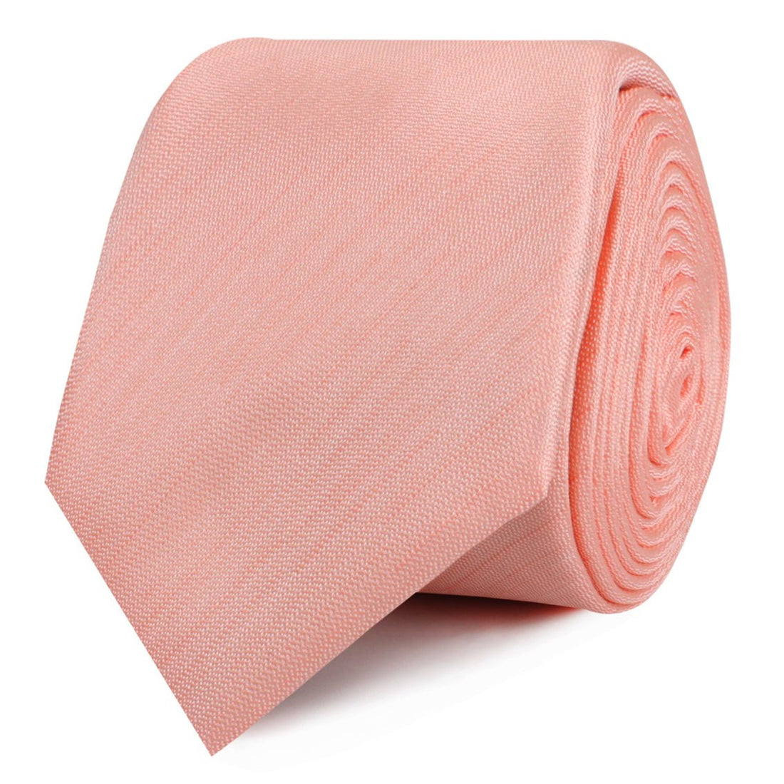 Peach Grain Skinny Ties