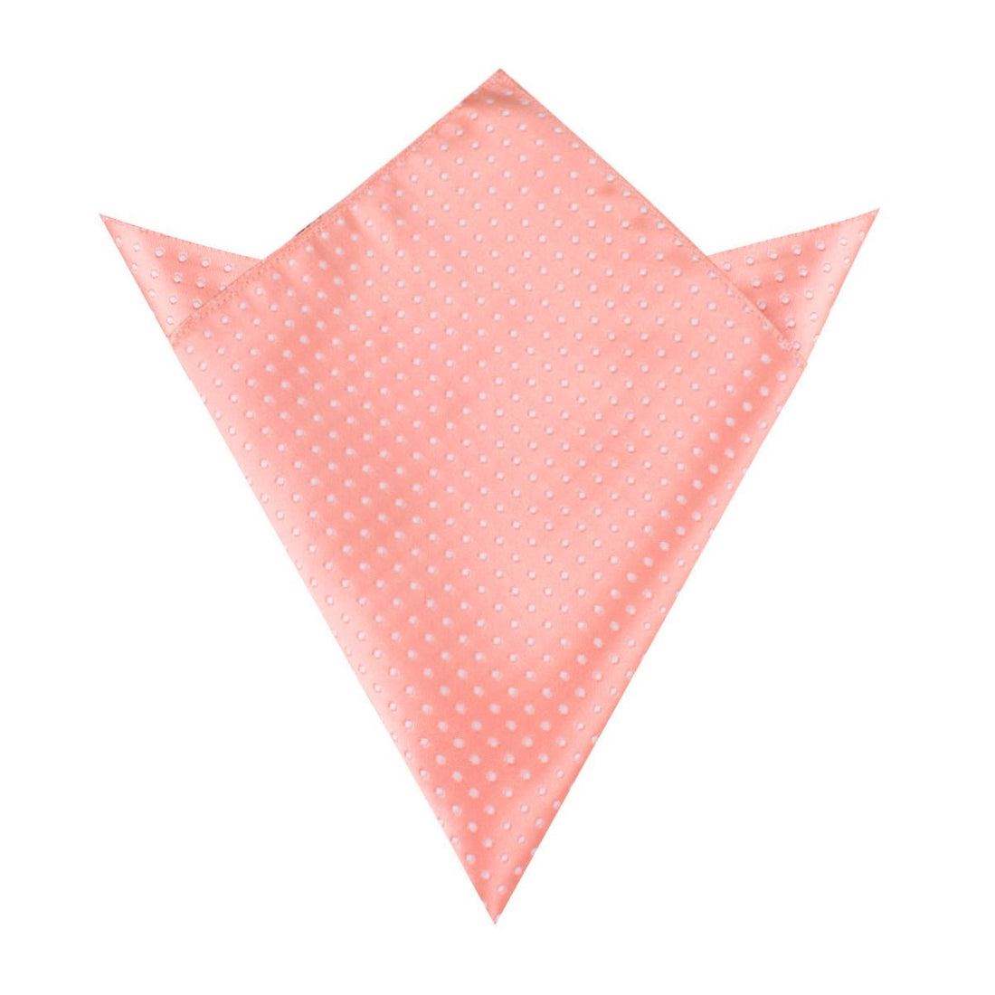 Peach Mini Polka Dots Pocket Square