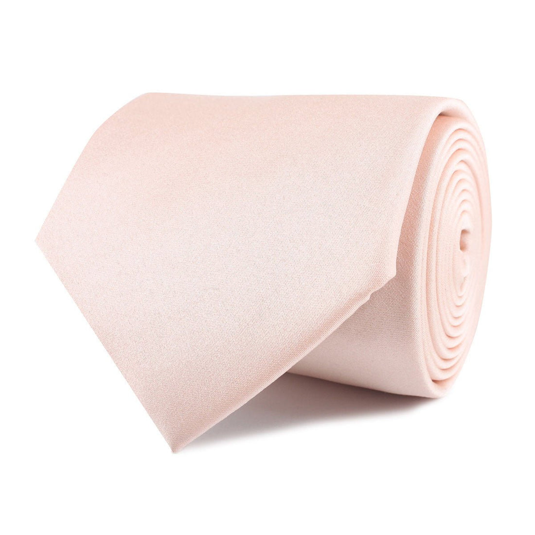 Peach Satin Necktie Front Roll