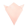 Peach Satin Pocket Square