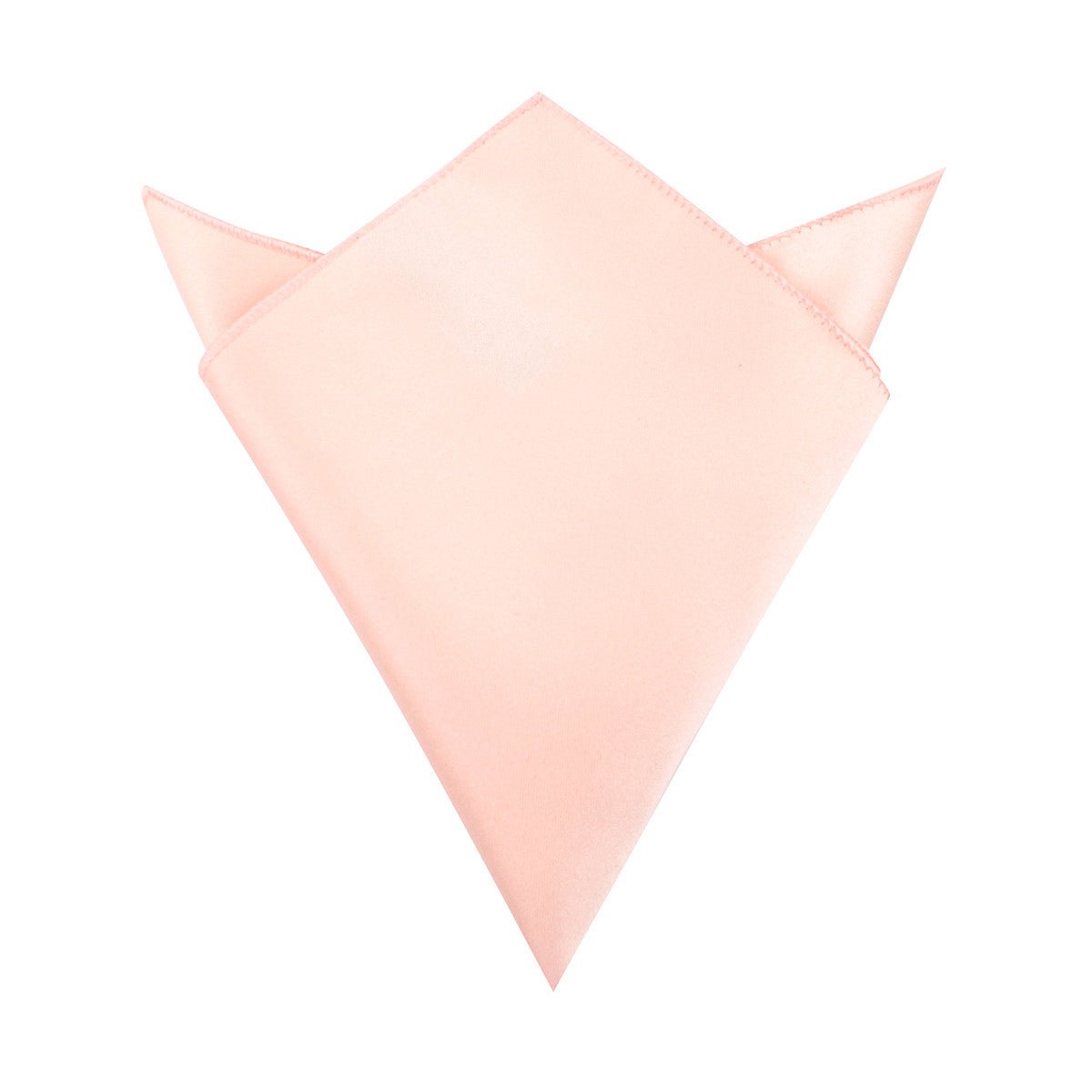 Peach Satin Pocket Square