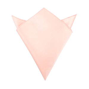 Peach Satin Pocket Square