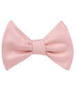 Peach Slub Self Tie Bow Tie