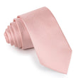 Peach Slub Skinny Tie