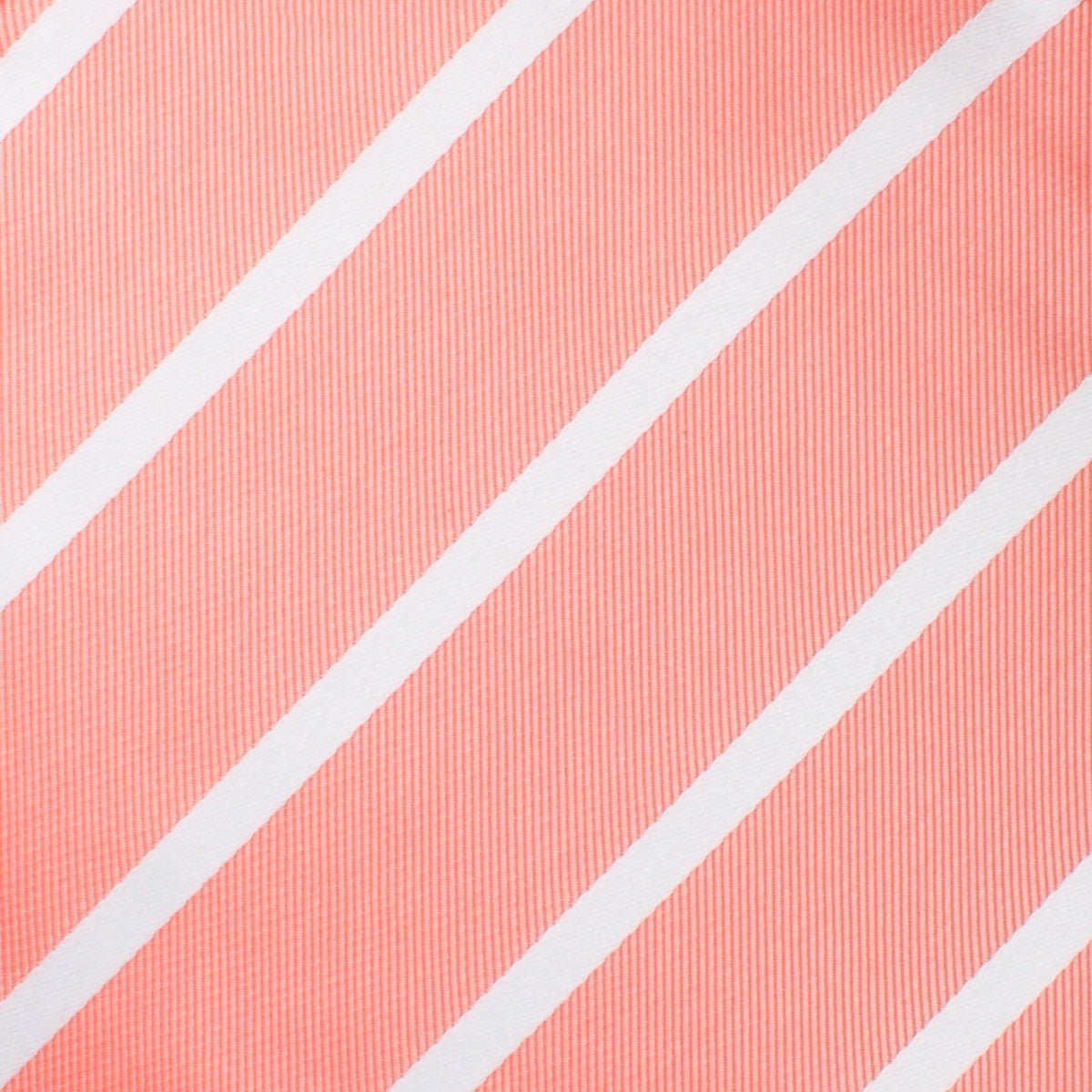 Peach Striped Self Bow Tie Fabric