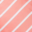 Peach Striped Skinny Tie Fabric