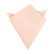 Peach with White Polka Dots Pocket Square