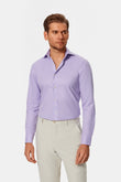 Perry Purple Gingham Twill Non-Iron Shirt