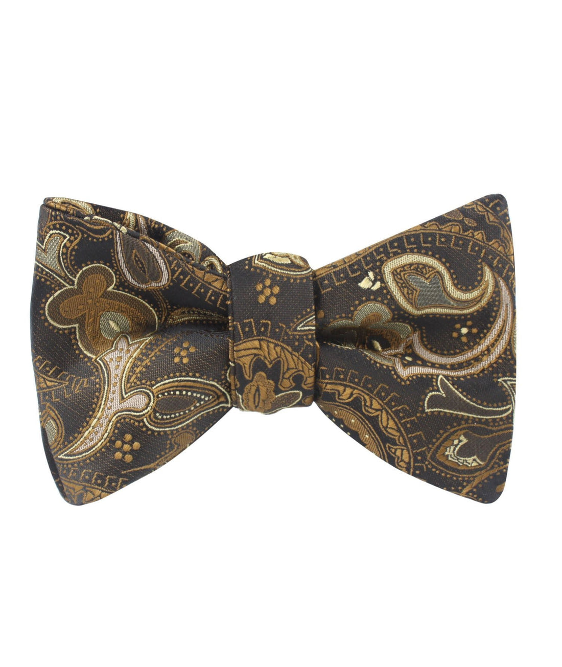 Persian Paisley Brown Self Tied Bowtie