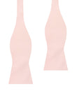 Petal Pink Twill Self Bow Tie