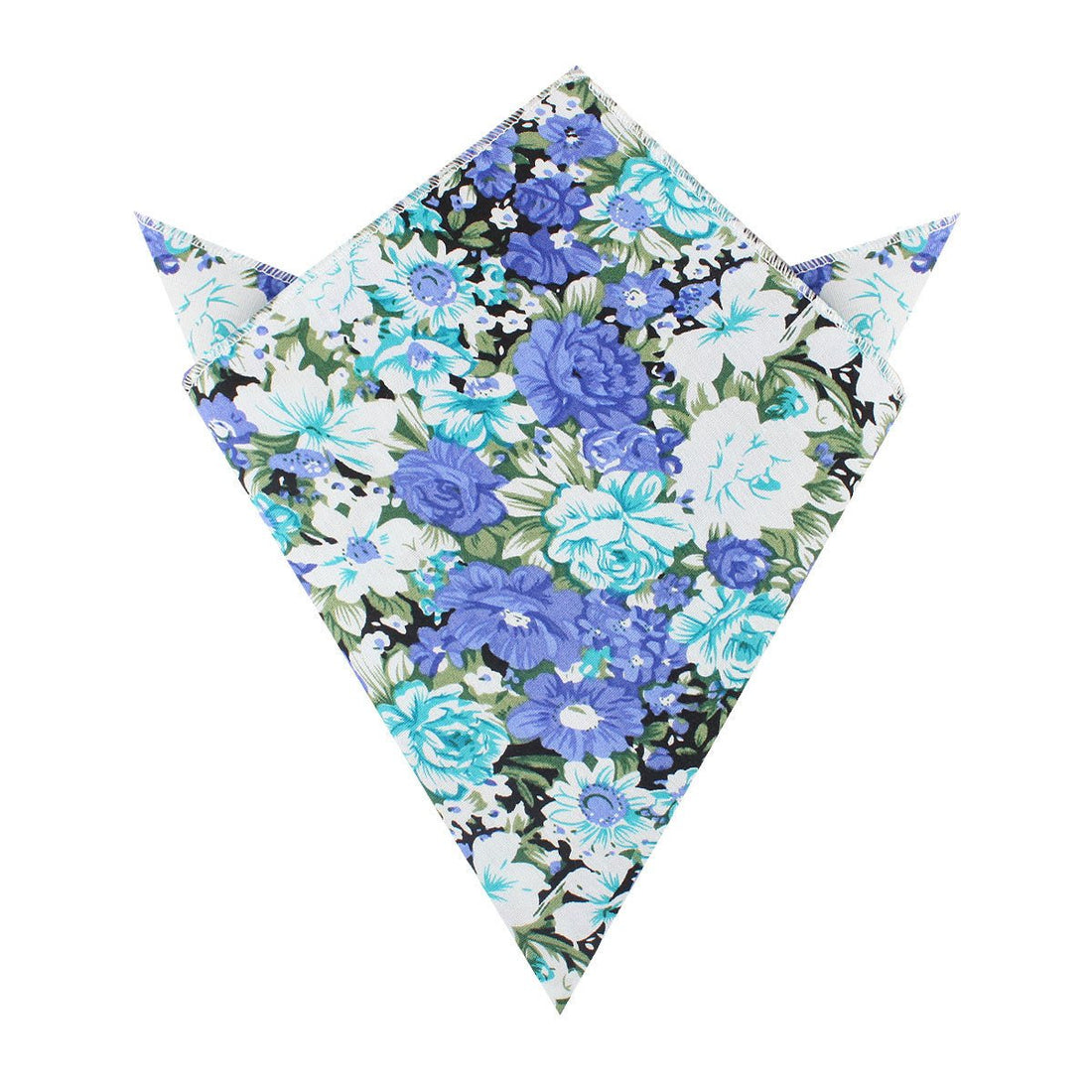 Pianosa Purple Floral Pocket Square