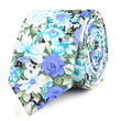 Pianosa Purple Floral Slim Tie