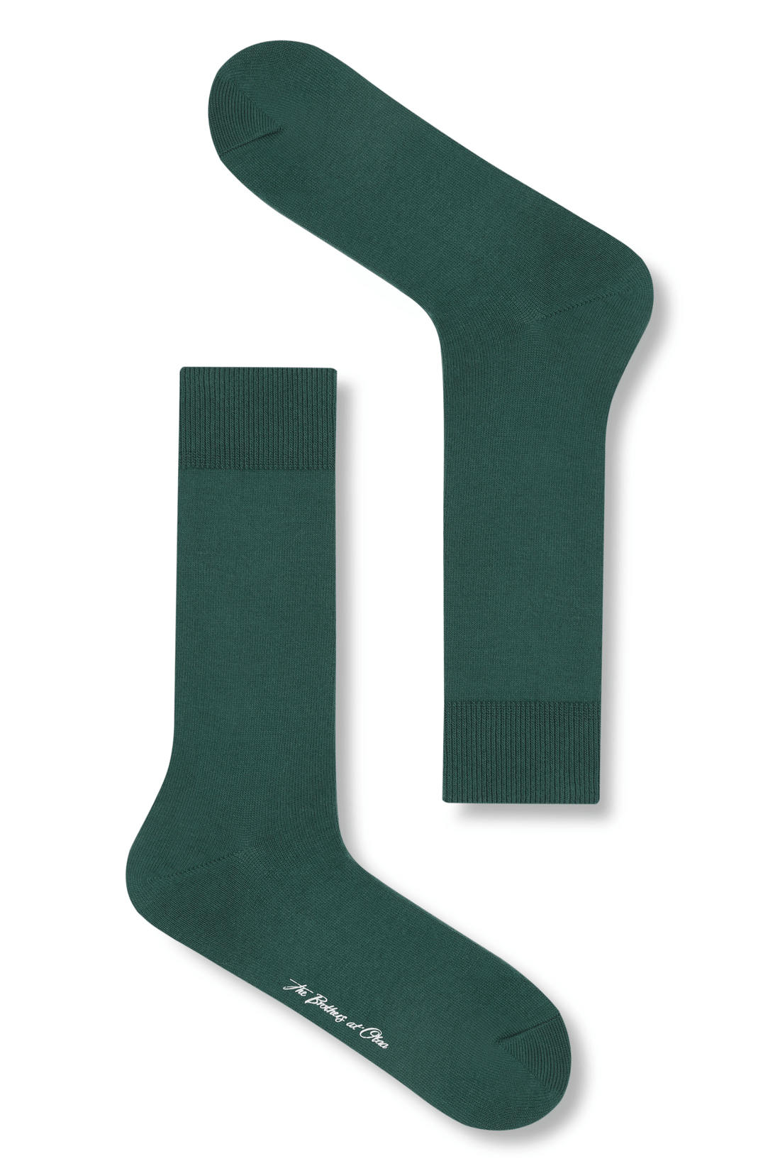 Pine Green Flat Knit Sock