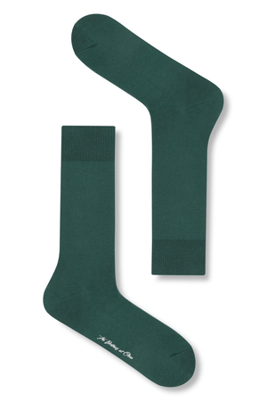 Pine Green Flat Knit Sock