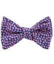 Pink Plum Blossom Floral Self Tied Bow Tie