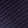 Pink Striped Navy Blue Herringbone Self Bow Tie Fabric