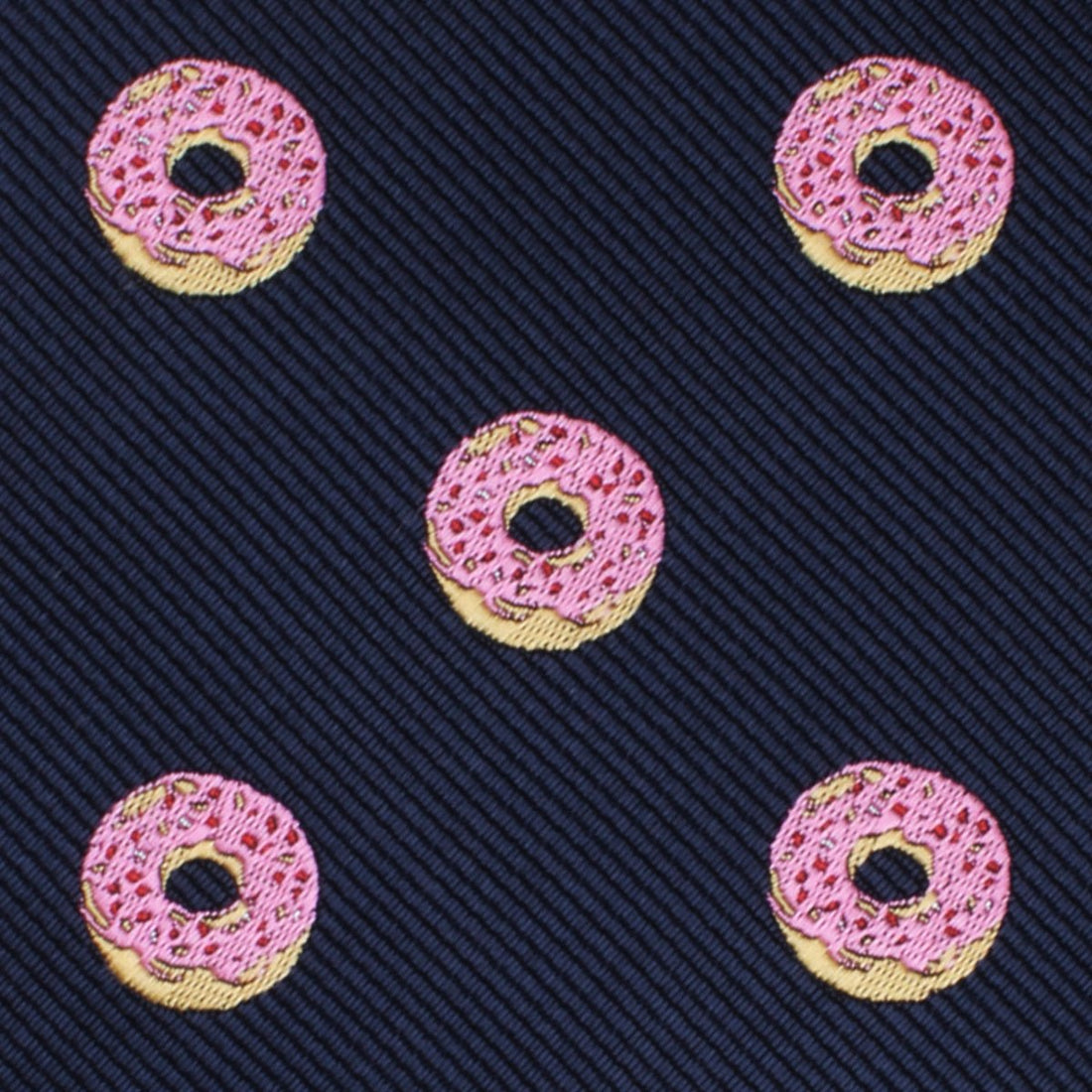 Pink Donuts Necktie Fabric