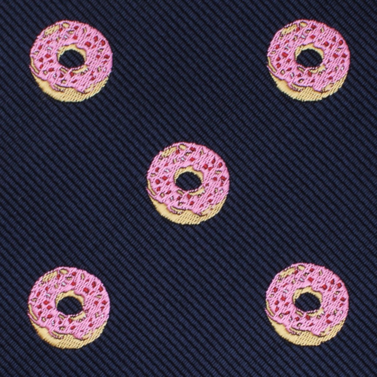 Pink Donuts Self Bow Tie Fabric