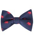 Pink Elephant Self Tie Bow Tie