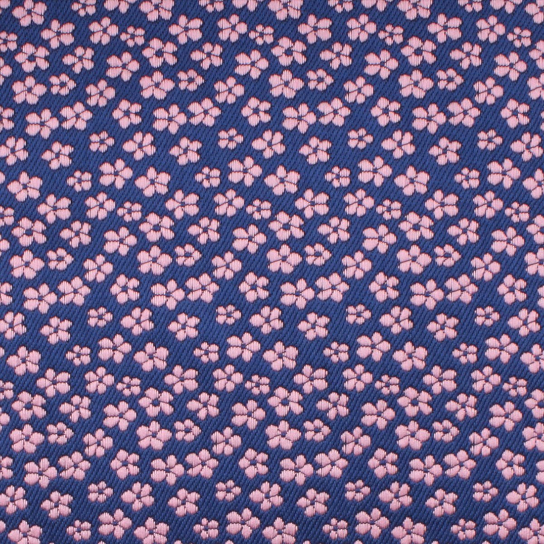 Pink Plum Blossom Floral Necktie Fabric