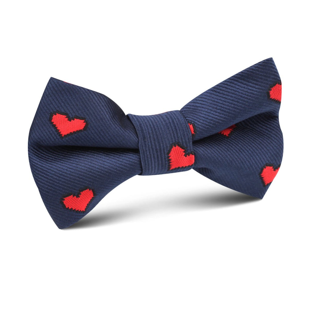 Pixel Love Heart Kids Bow Tie