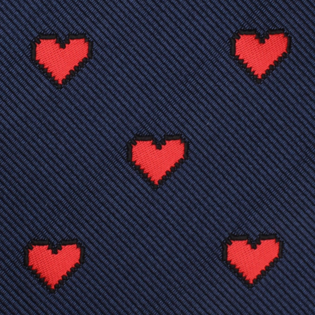 Pixel Love Heart Kids Bow Tie Fabric