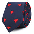 Pixel Love Heart Skinny Ties